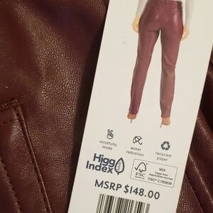 Joie Burgundy Straight Leg Pants